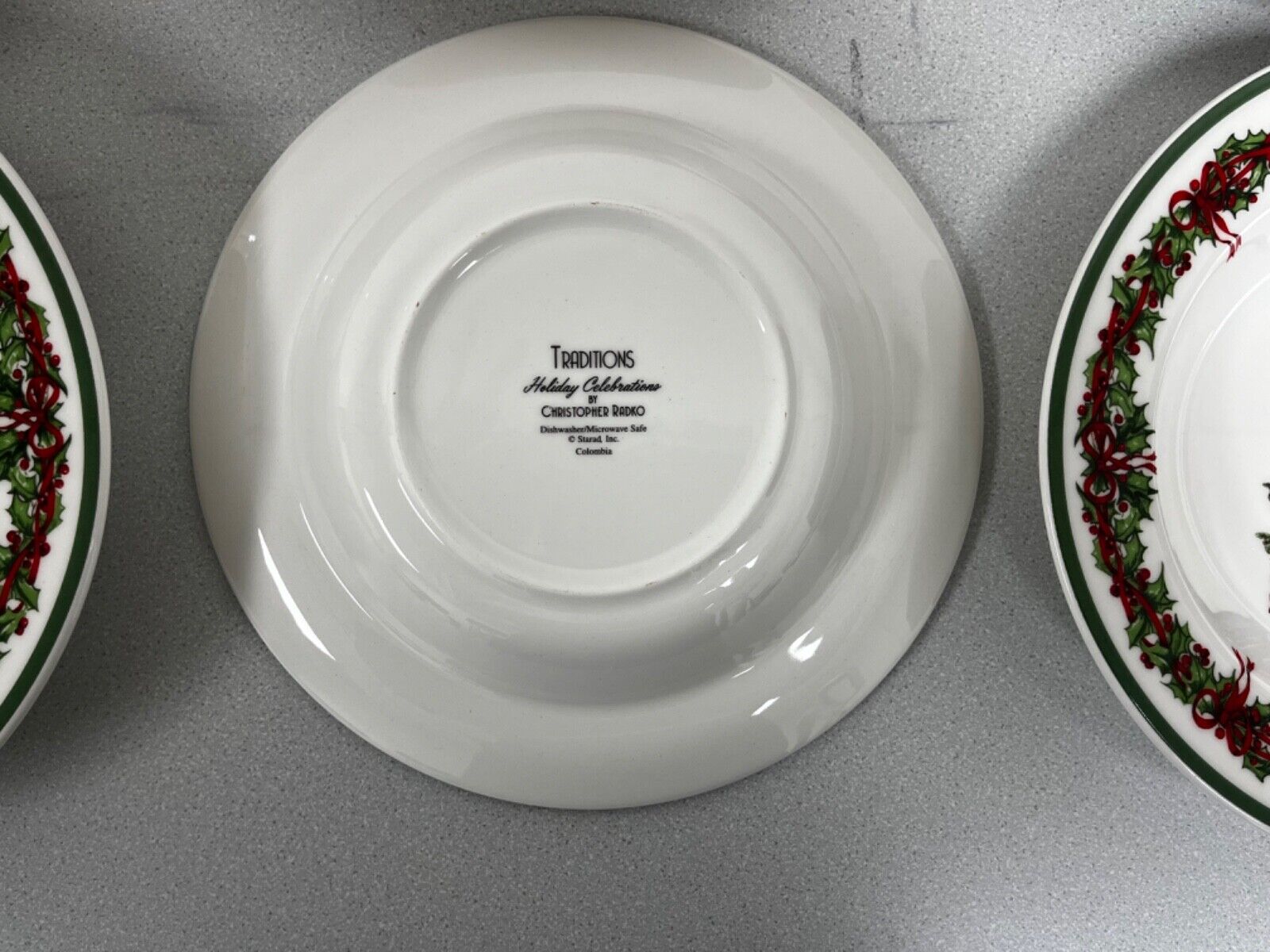 tradition holiday celebration plates 6x