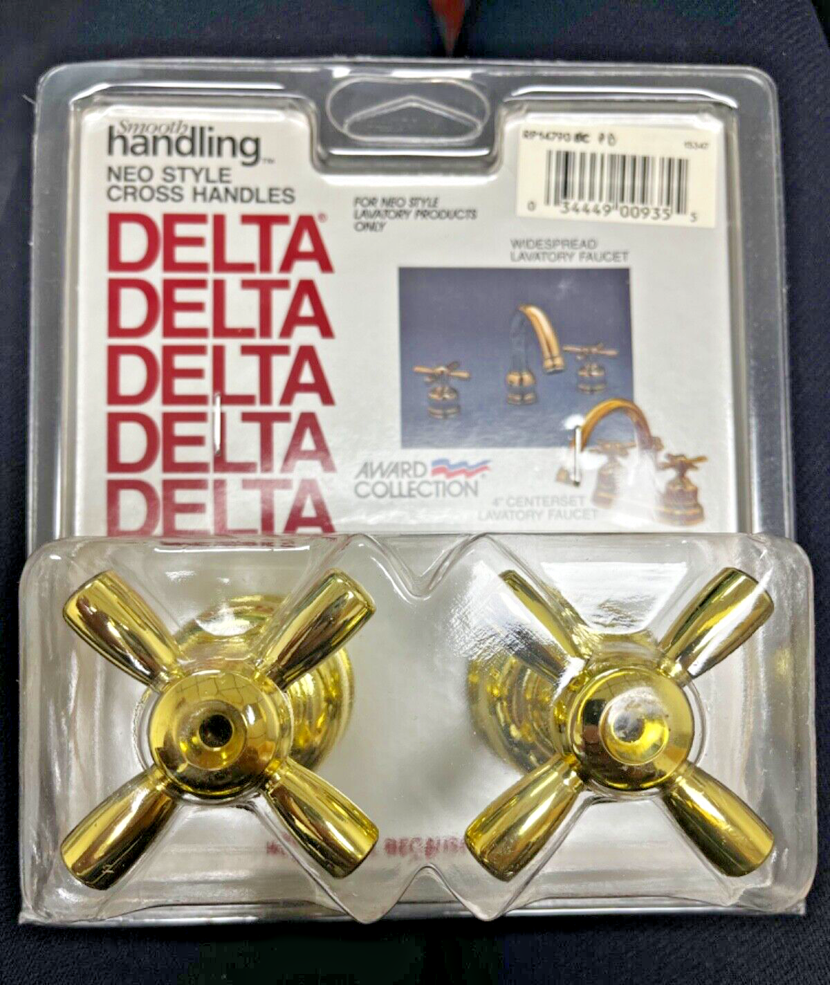 Delta Neo Cross handles for Bathroom Faucet, smooth handling