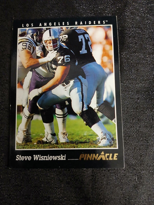 Steve Wisniewski Los Angeles Raiders #76 Pinnacle #144