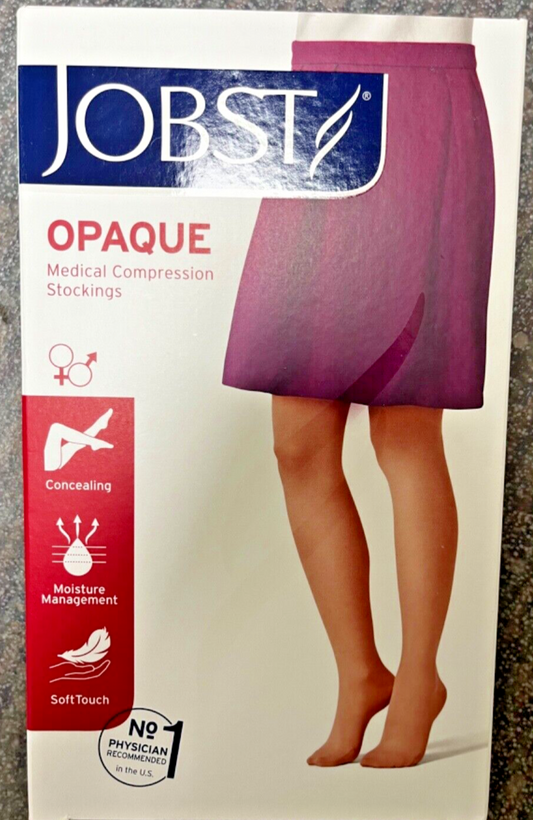 Sz xtra-large Jobst Opaque medical compression stockings knee-high