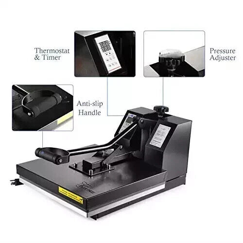 Power Press HPM 1515 Industrial-Quality Digital Sublimation Heat Press Machine 