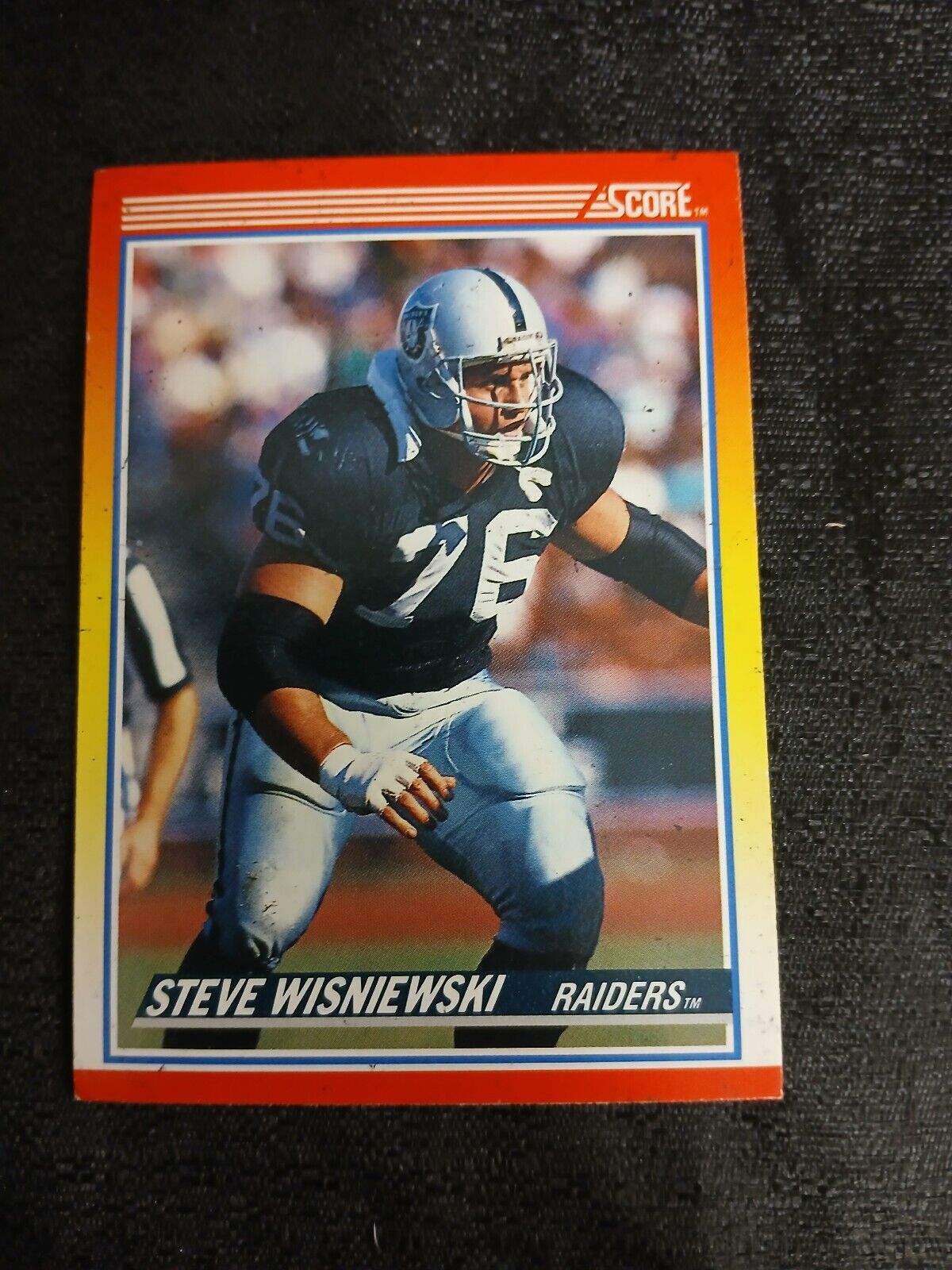 Steve Wisniewski Los Angeles Raiders #76 Score Trading card #263