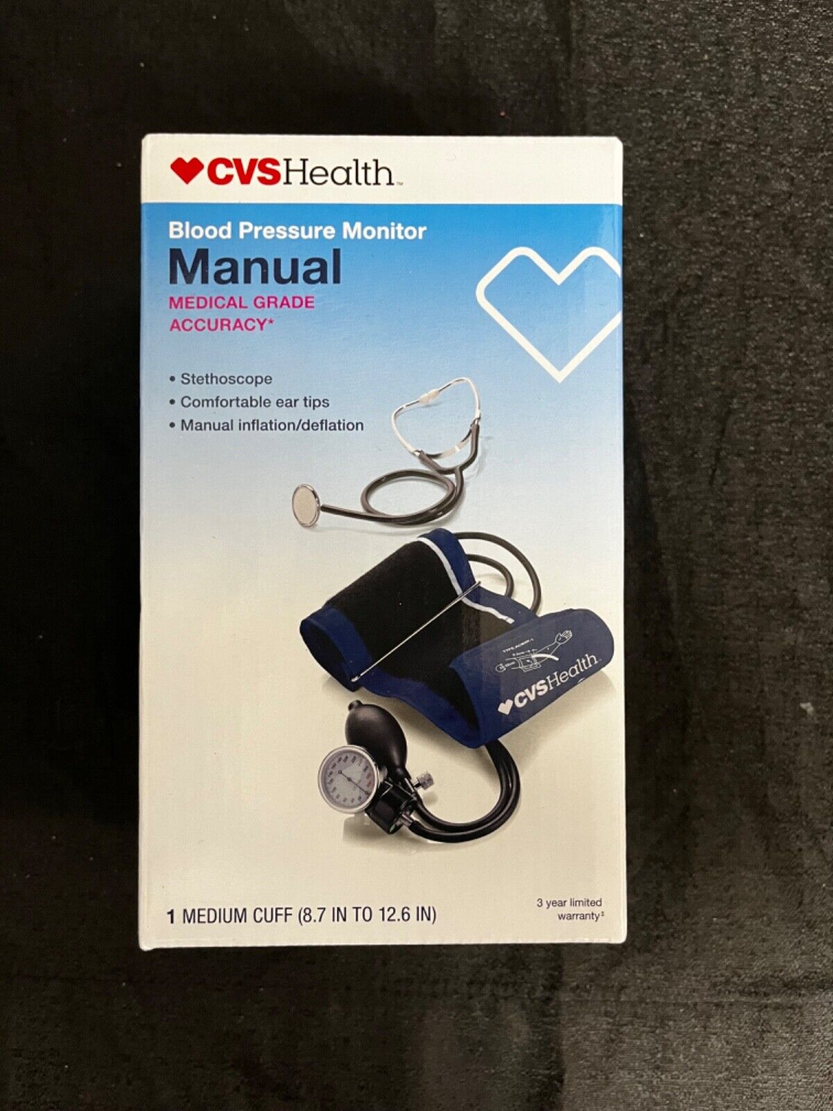 New CVS Health Manual Blood Pressure Monitor