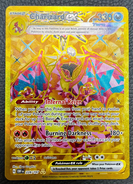 Pokémon TCG Charizard ex Sv03: Obsidian Flames 228/197 Holo Hyper Rare