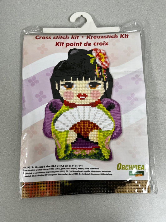 Cross-stitch Geisha DIY 