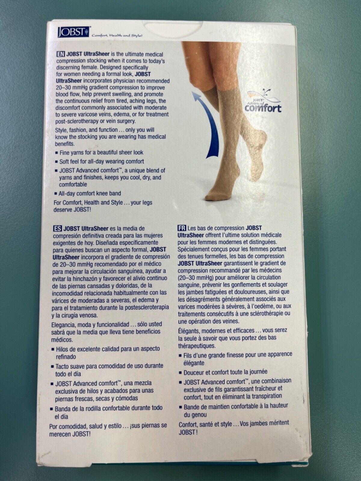 Jobst Ultra Sheer Medical compression stockings 20–30 MMHG color natural size xl