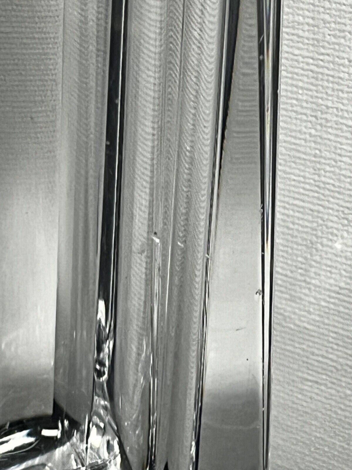 French Art Deco Cut Crystal Vase in the style of Daum, 1930s